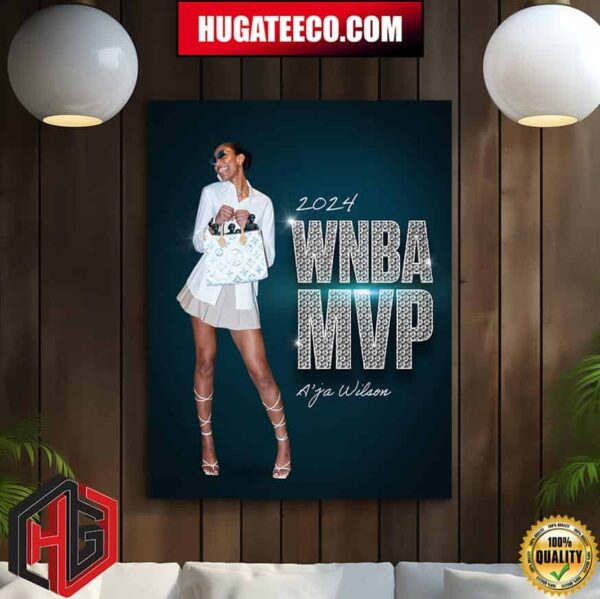 A’ja Wilson 2024 WNBA MVP Home Decor Poster Canvas