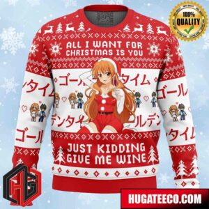 All I Want For Christmas Is You Golden Time Anime Ape Chirstmas Gifts 2024 Xmas For Family And Friends Ugly Sweater