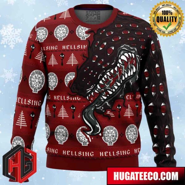 Alucard Restraint Release Hellsing Anime Ape Chirstmas Gifts 2024 Xmas For Family And Friends Ugly Sweater