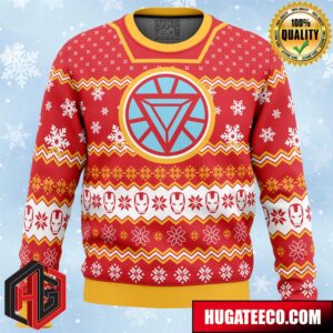 Arc Reactor Iron Man Anime Ape Chirstmas Gifts 2024 Xmas For Family And Friends Ugly Sweater