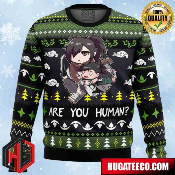 Are You Human Dororo Anime Ape Chirstmas Gifts 2024 Xmas For Family And Friends Ugly Sweater