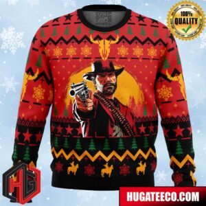 Arthur Morgan Red Dead Redemption Anime Ape Chirstmas Gifts 2024 Xmas For Family And Friends Ugly Sweater