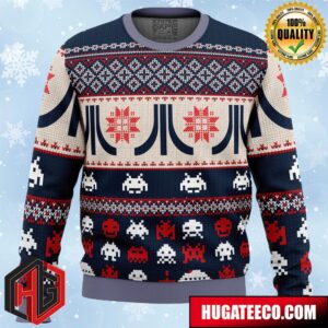 Atari Classic Anime Ape Chirstmas Gifts 2024 Xmas For Family And Friends Ugly Sweater