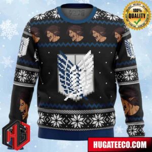 Attack on Titan Survery Corps Anime Ape Chirstmas Gifts 2024 Xmas For Family And Friends Ugly Sweater