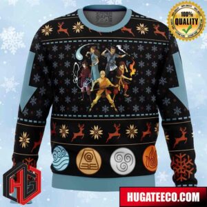 Avatar The Last Airbender Anime Ape Chirstmas Gifts 2024 Xmas For Family And Friends Ugly Sweater