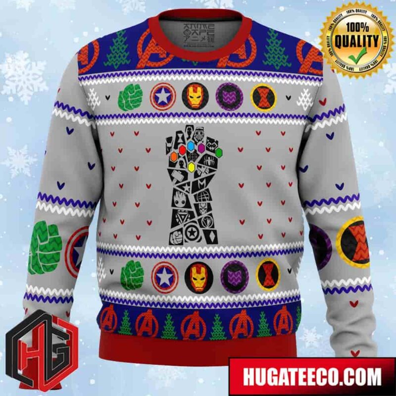 Avengers Gauntlet Anime Ape Chirstmas Gifts 2024 Xmas For Family And Friends Ugly Sweater
