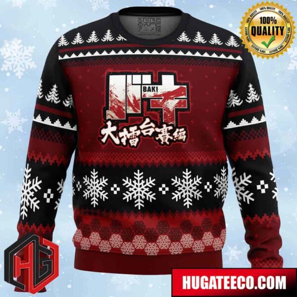 Axe Kick Baki Anime Ape Chirstmas Gifts 2024 Xmas For Family And Friends Ugly Sweater