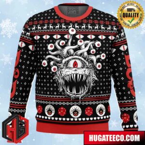 Beholder Dungeons And Dragons Anime Ape Chirstmas Gifts 2024 Xmas For Family And Friends Ugly Sweater