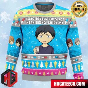 Being Rivals ReLIFE Anime Ape Chirstmas Gifts 2024 Xmas For Family And Friends Ugly Sweater