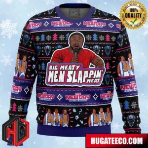 Big Meaty Men Slappin Meat The New Day Anime Ape Chirstmas Gifts 2024 Xmas For Family And Friends Ugly Sweater