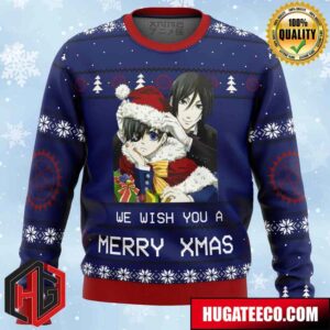 Black Butler Merry Xmas Anime Ape Chirstmas Gifts 2024 Xmas For Family And Friends Ugly Sweater