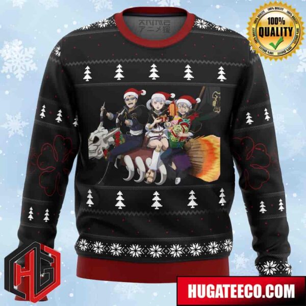 Black Clover Holiday Anime Ape Chirstmas Gifts 2024 Xmas For Family And Friends Ugly Sweater