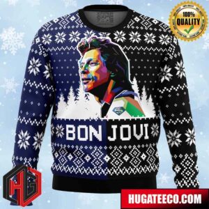 Bon Jovi Anime Ape Chirstmas Gifts 2024 Xmas For Family And Friends Ugly Sweater