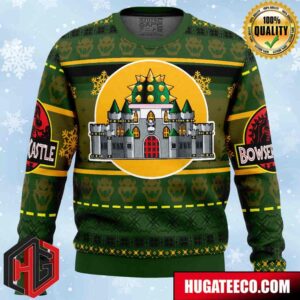 Bowser Castle Mario Bros Anime Ape Chirstmas Gifts 2024 Xmas For Family And Friends Ugly Sweater