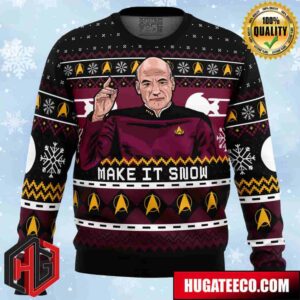 Captain Picard Star Trek Anime Ape Chirstmas Gifts 2024 Xmas For Family And Friends Ugly Sweater