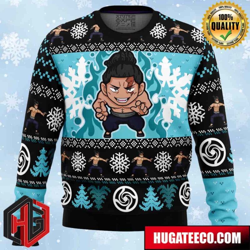 Chibi Aoi Todo Jujutsu Kaisen Anime Ape Chirstmas Gifts 2024 Xmas For Family And Friends Ugly Sweater