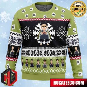 Chibi Christmas Gyomei Himejima Demon Slayer Anime Ape Chirstmas Gifts 2024 Xmas For Family And Friends Ugly Sweater