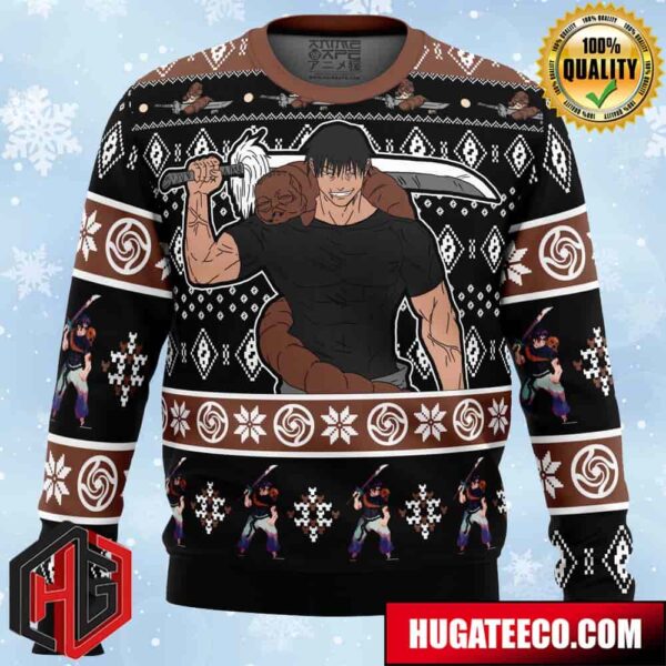 Chibi Toji Fushiguro Jujutsu Kaisen Anime Ape Chirstmas Gifts 2024 Xmas For Family And Friends Ugly Sweater