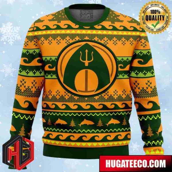 Christmas Aquaman DC Comics Anime Ape Chirstmas Gifts 2024 Xmas For Family And Friends Ugly Sweater