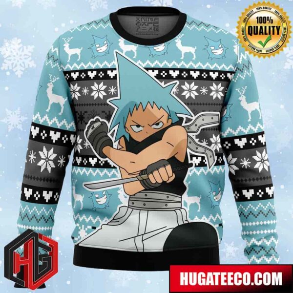 Christmas Black Star Soul Eater Anime Ape Chirstmas Gifts 2024 Xmas For Family And Friends Ugly Sweater