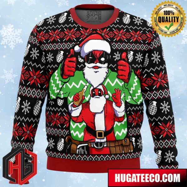 Christmas Deadpool Marvel Anime Ape Chirstmas Gifts 2024 Xmas For Family And Friends Ugly Sweater