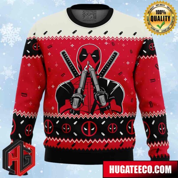 Christmas Deadpool Marvel Comics Anime Ape Chirstmas Gifts 2024 Xmas For Family And Friends Ugly Sweater