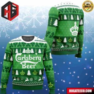 Christmas Drink Carlsberg Beer For Family And Friends Chirstmas Gifts 2024 Xmas Ugly Sweater