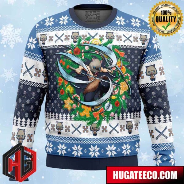 Christmas Hashibira Inosuke Demon Slayer Anime Ape Chirstmas Gifts 2024 Xmas For Family And Friends Ugly Sweater