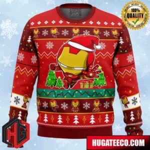 Christmas Iron Man Chibi Marvel Comics Anime Ape Chirstmas Gifts 2024 Xmas For Family And Friends Ugly Sweater