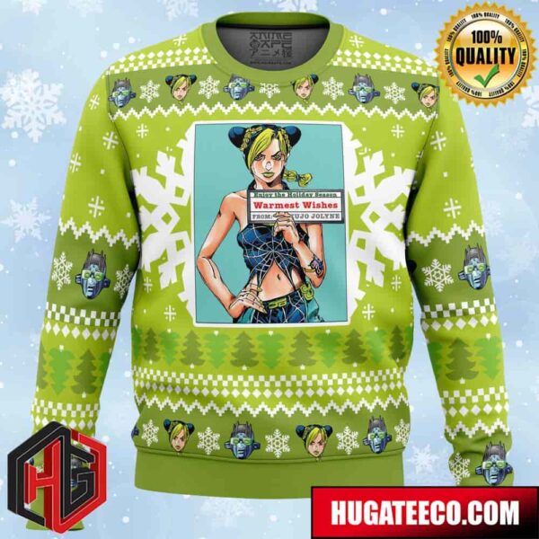 Christmas Jolyne Kujo Jojo’s Bizarre Adventure Christmas Sweater Anime Ape Chirstmas Gifts 2024 Xmas For Family And Friends Ugly Sweater