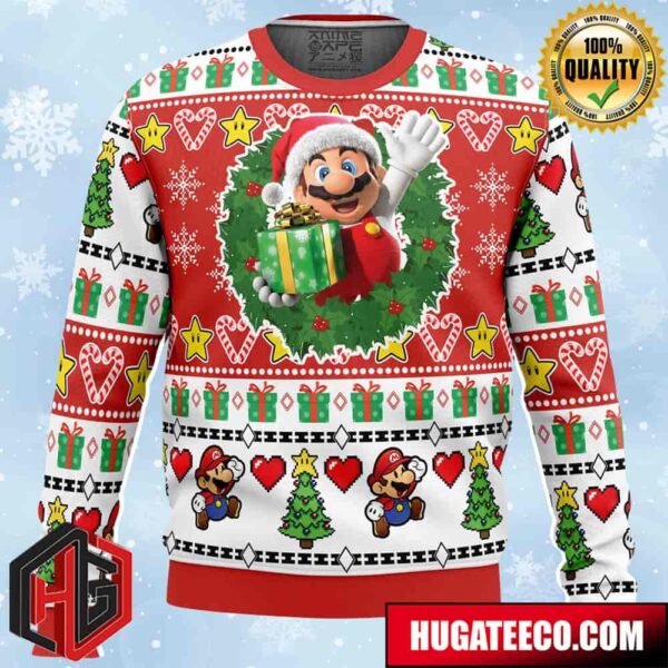 Christmas Mario Mario Bros Anime Ape Chirstmas Gifts 2024 Xmas For Family And Friends Ugly Sweater