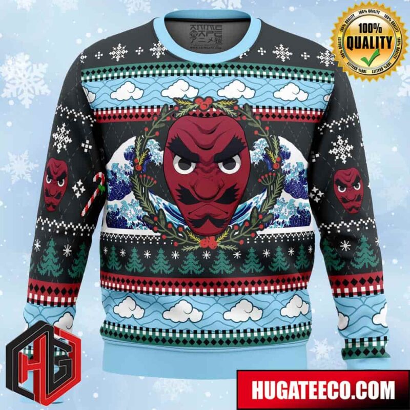 Christmas Sakonji Urokodaki Demon Slayer Anime Ape Chirstmas Gifts 2024 Xmas For Family And Friends Ugly Sweater