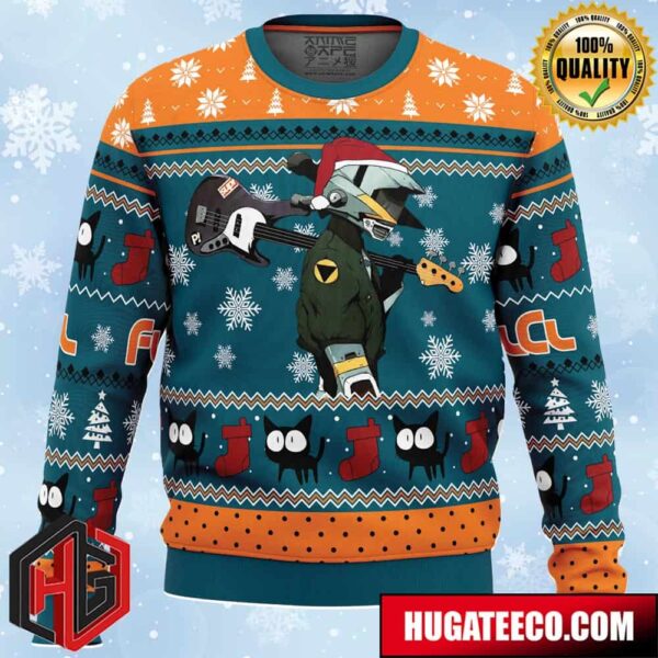 Cool Guitar Canti Fooly Cooly FLCL Anime Ape Chirstmas Gifts 2024 Xmas For Family And Friends Ugly Sweater