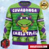 Cowabunga Leonardo Christmas Teenage Mutant Ninja Turtles Anime Ape Chirstmas Gifts 2024 Xmas For Family And Friends Ugly Sweater