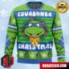 Cowabunga Michaelangelo Christmas Teenage Mutant Ninja Turtles Anime Ape Chirstmas Gifts 2024 Xmas For Family And Friends Ugly Sweater