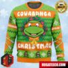 Cowabunga Leonardo Christmas Teenage Mutant Ninja Turtles Anime Ape Chirstmas Gifts 2024 Xmas For Family And Friends Ugly Sweater