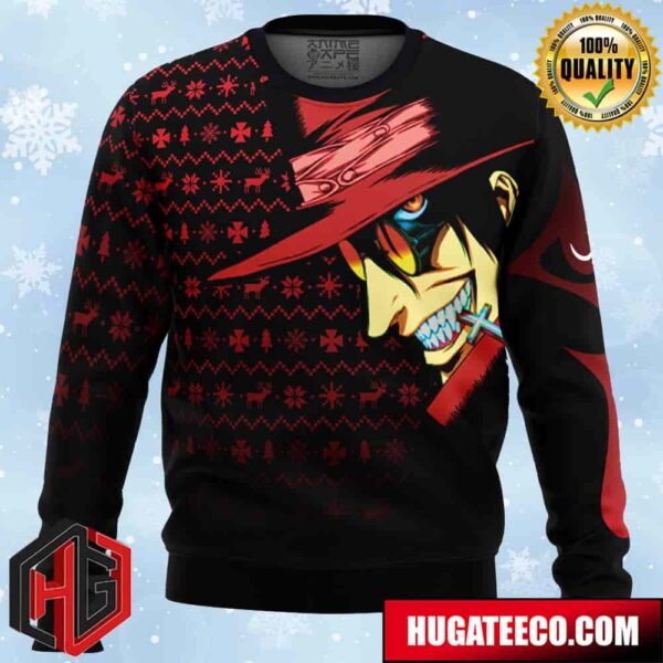 Dark Fanstasy Alucard Hellsing Anime Ape Chirstmas Gifts 2024 Xmas For Family And Friends Ugly Sweater