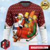 Dashing Through the Snow The Simpsons Anime Ape Chirstmas Gifts 2024 Xmas For Family And Friends Ugly Sweater