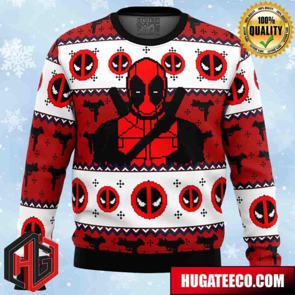 Deadpool Guy Anime Ape Chirstmas Gifts 2024 Xmas For Family And Friends Ugly Sweater