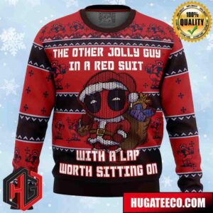 Deadpool Jolly Red Guy Anime Ape Chirstmas Gifts 2024 Xmas For Family And Friends Ugly Sweater