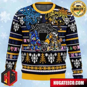 Digimon Anime Ape Chirstmas Gifts 2024 Xmas For Family And Friends Ugly Sweater