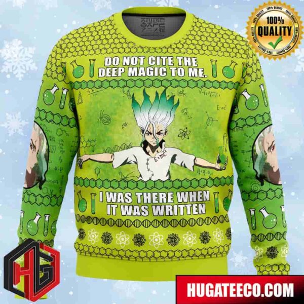 Do Not Cite The Deep Magic To Me Dr Stone Anime Ape Chirstmas Gifts 2024 Xmas For Family And Friends Ugly Sweater