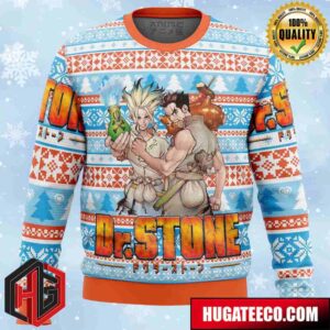 Dr Stone Alt Anime Ape Chirstmas Gifts 2024 Xmas For Family And Friends Ugly Sweater