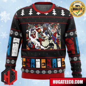 FLCL Fooly Cooly Holidays Anime Ape Chirstmas Gifts 2024 Xmas For Family And Friends Ugly Sweater