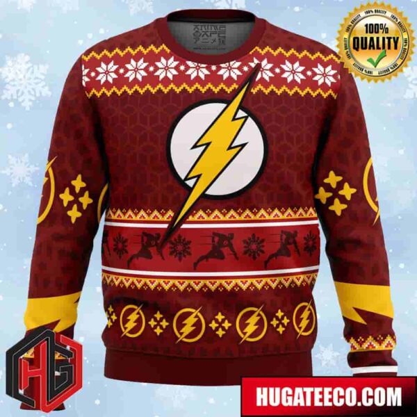 Fast Christmas The Flash DC Comics Anime Ape Chirstmas Gifts 2024 Xmas For Family And Friends Ugly Sweater