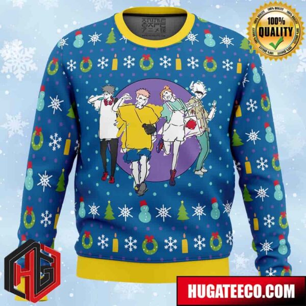 Fun Walk Jujutsu Kaisen Anime Ape Chirstmas Gifts 2024 Xmas For Family And Friends Ugly Sweater