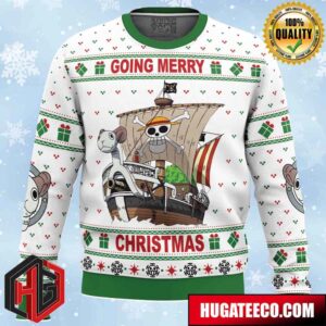 Going Merry Christmas One Piece Pirates Anime Ape Chirstmas Gifts 2024 Xmas For Family And Friends Ugly Sweater