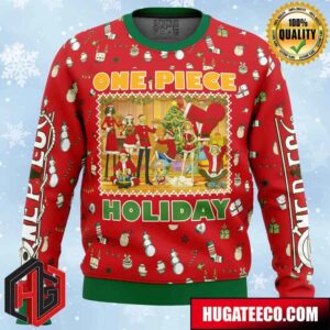 Happy Holidays One Piece Pirates Anime Ape Chirstmas Gifts 2024 Xmas For Family And Friends Ugly Sweater