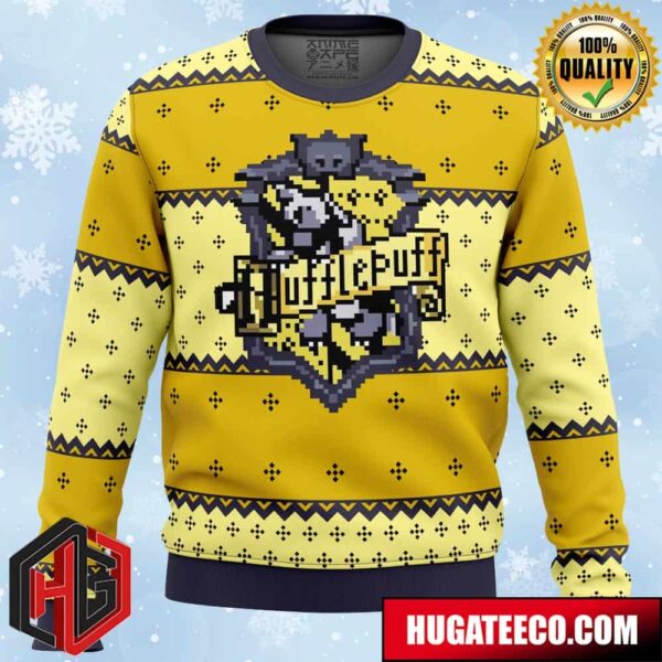 Harry Potter Hufflepuff Anime Ape Chirstmas Gifts 2024 Xmas For Family And Friends Ugly Sweater