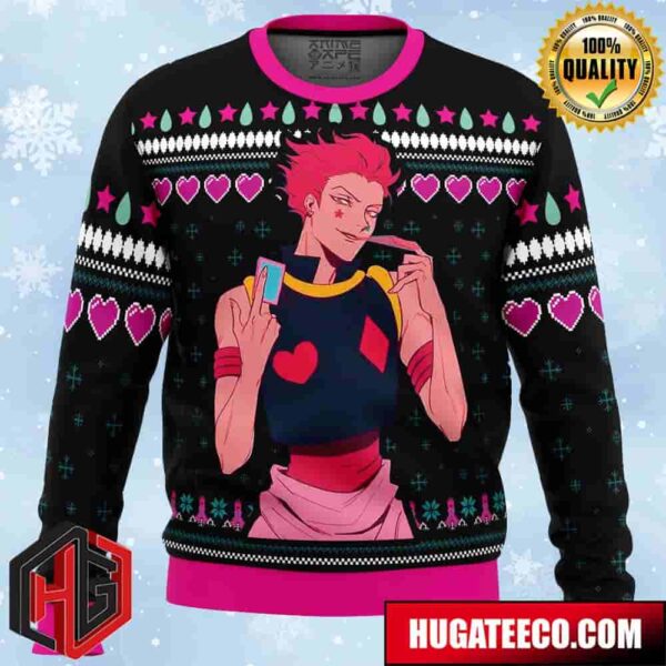 Hisoka Hunter X Hunter Anime Ape Chirstmas Gifts 2024 Xmas For Family And Friends Ugly Sweater